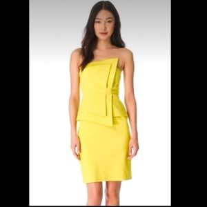 Black Halo Vamp Peplum Dress